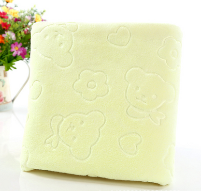 cartoon bear child big bath towel absorbent towel microfiber bath towel beach towel