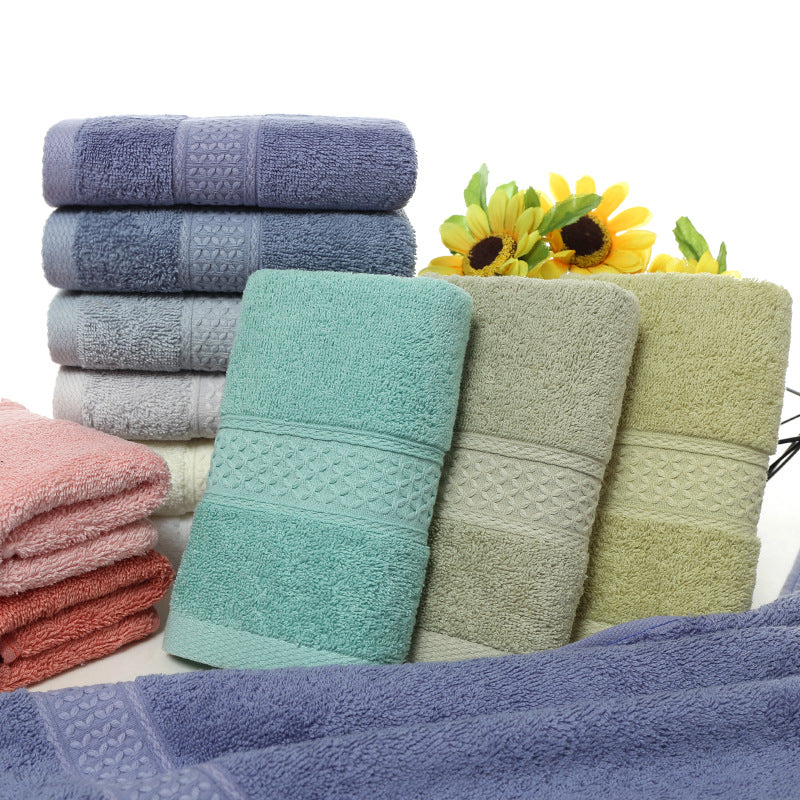 Pure cotton plain towel bath towel