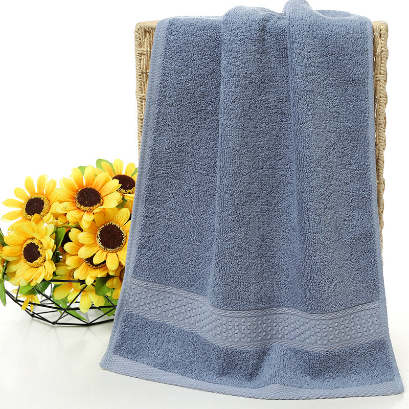 Pure cotton plain towel bath towel